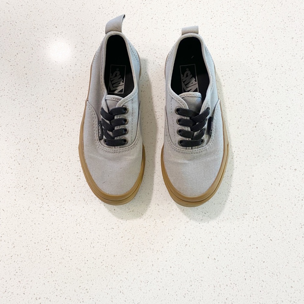 Vans Light Gray Sneakers with Tan Sole